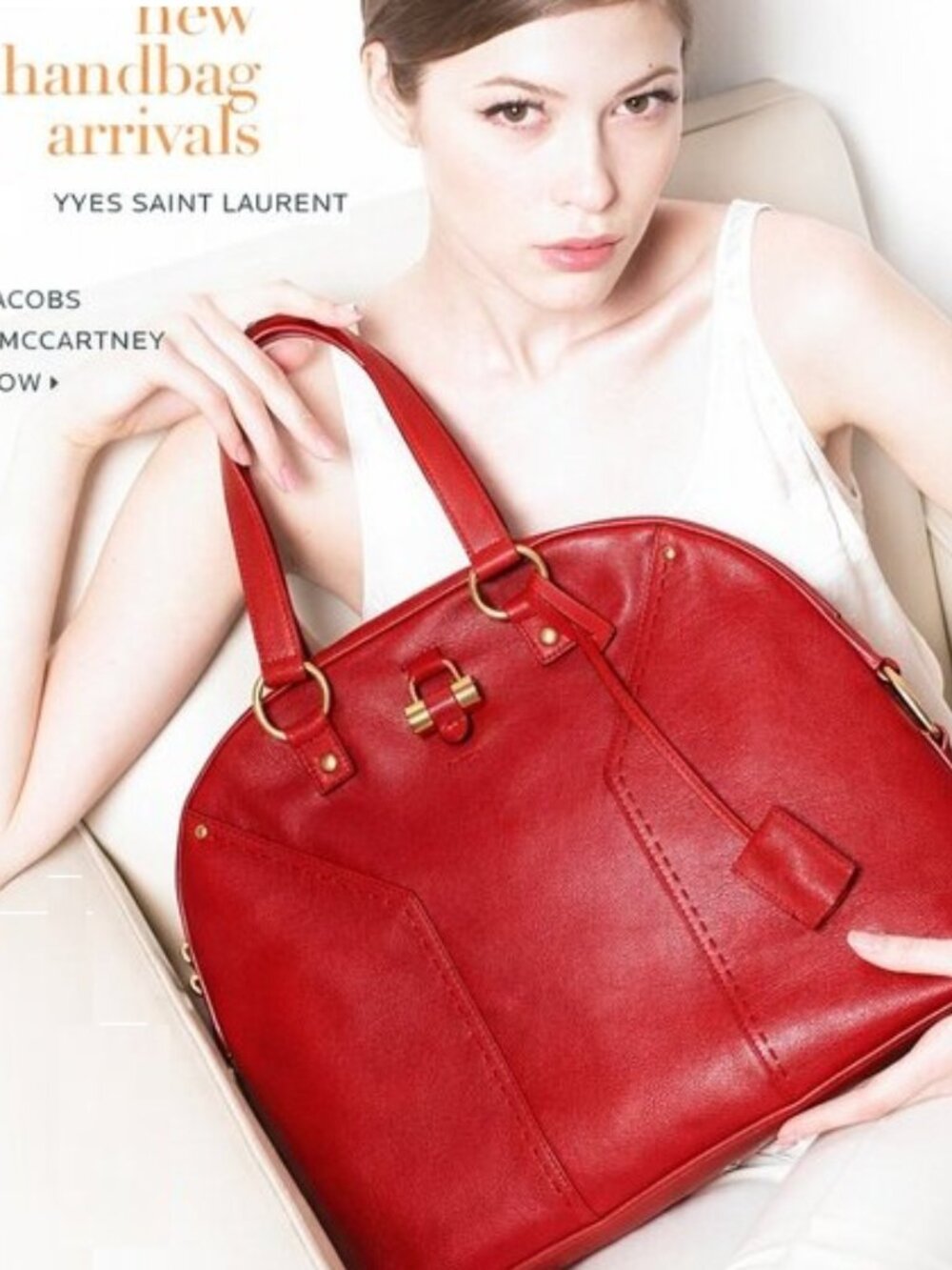Yves Saint Laurent Large Red Muse Bag - Picture 16 of 16